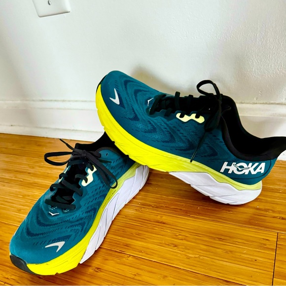 Hoka One Ahari 6 Blue Graphite/ Blue Coral Sneakers - Picture 1 of 14